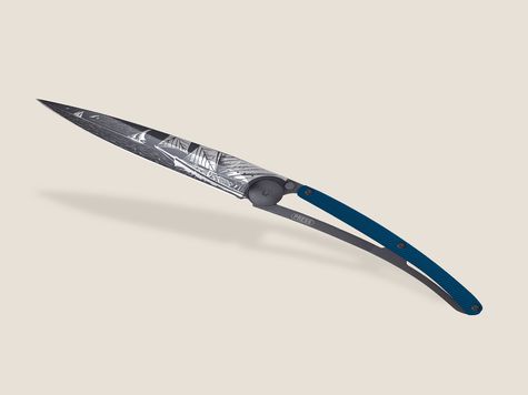 Deejo 37g, Aluminium bleu / Voile