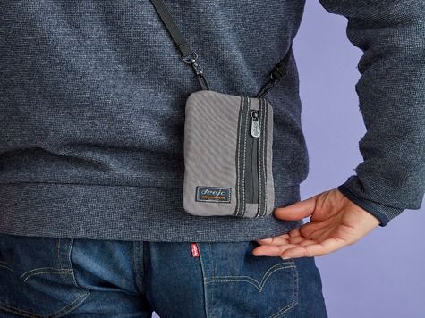 Pochette Organiser Deejo, Grise