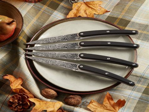 4 Deejo de table Restaurant, Façon ébène / Triskell