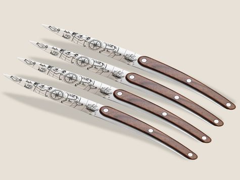 4 Deejo de table Restaurant, Façon palissandre / Saporem Mundi