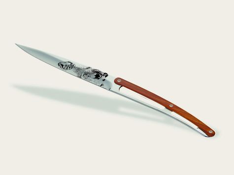 6 Deejo de table Prestige, Bois corail / Sauvage