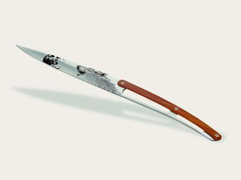 6 Deejo de table Prestige, Bois corail / Sauvage