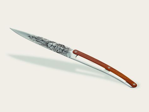 6 Deejo de table Prestige, Bois corail / Sauvage