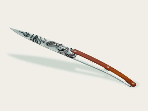 6 Deejo de table Prestige, Bois corail / Sauvage