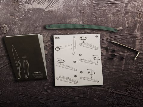 Manche aluminium kaki, pour Deejo 27GR