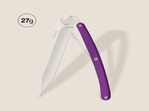 Manche aluminium violet, pour Deejo 27GR