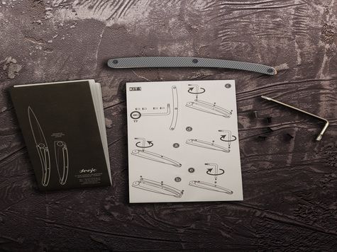 Manche aluminium gris foncé, pour Deejo 27GR